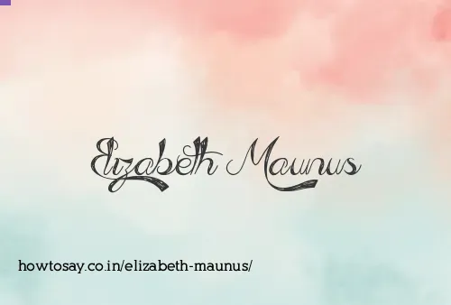 Elizabeth Maunus