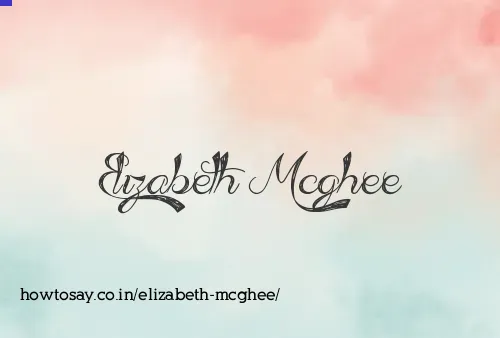 Elizabeth Mcghee
