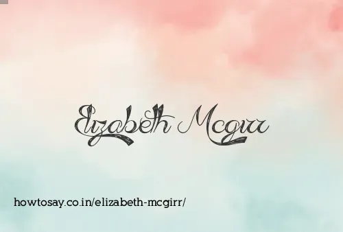 Elizabeth Mcgirr