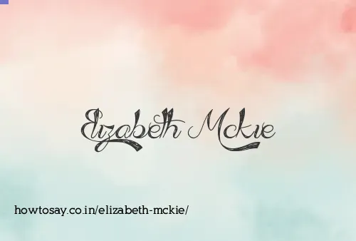 Elizabeth Mckie