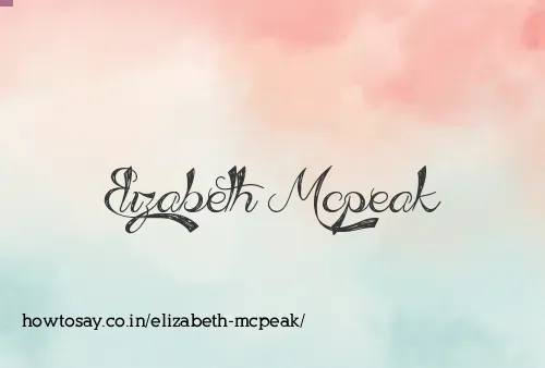 Elizabeth Mcpeak
