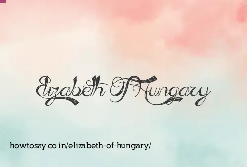 Elizabeth Of Hungary