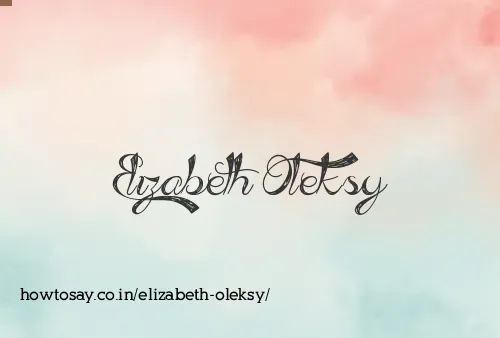 Elizabeth Oleksy