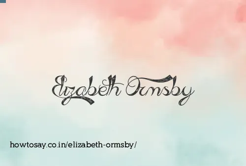 Elizabeth Ormsby