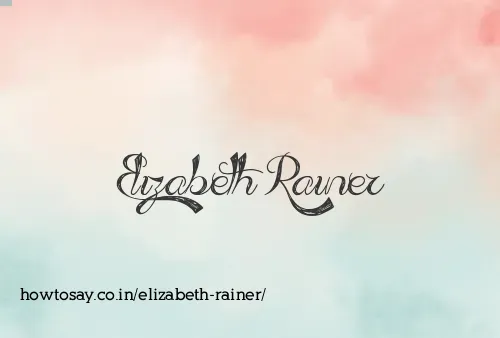Elizabeth Rainer