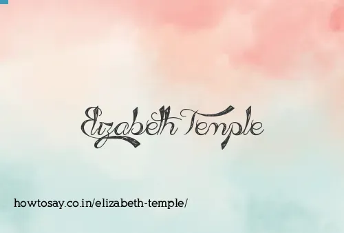 Elizabeth Temple