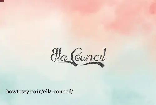Ella Council
