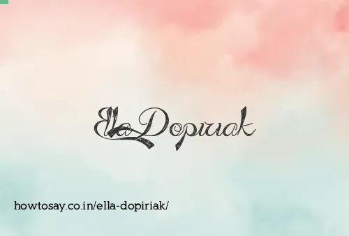 Ella Dopiriak
