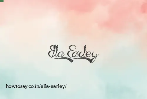 Ella Earley