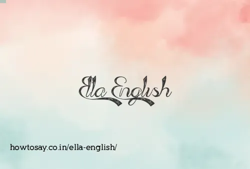 Ella English