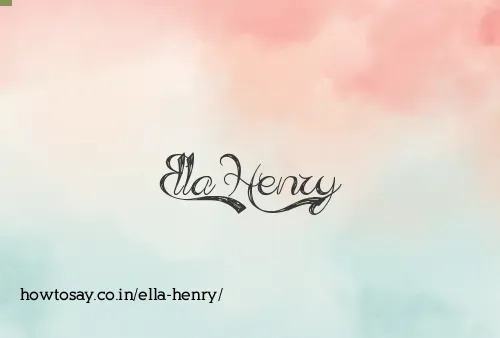 Ella Henry