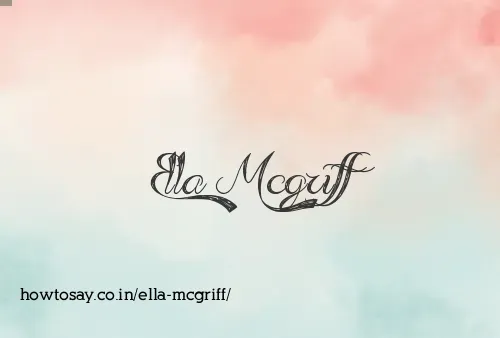 Ella Mcgriff