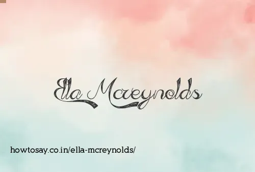 Ella Mcreynolds