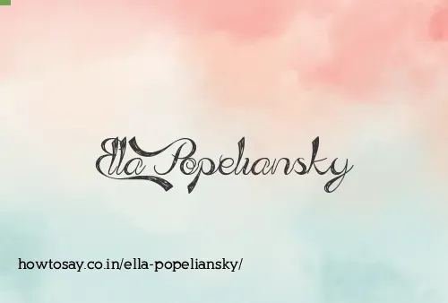 Ella Popeliansky