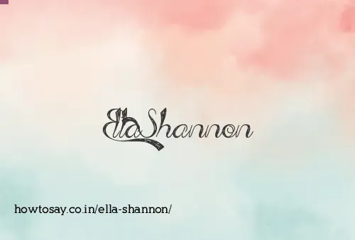 Ella Shannon