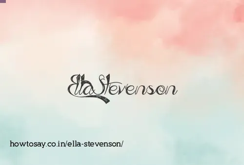 Ella Stevenson