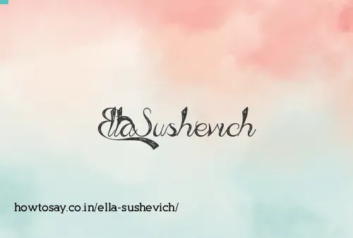 Ella Sushevich