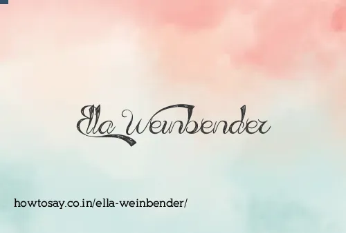 Ella Weinbender