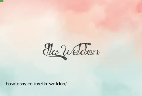 Ella Weldon