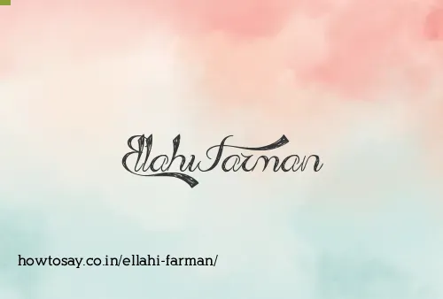 Ellahi Farman
