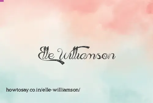 Elle Williamson
