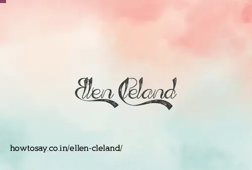 Ellen Cleland