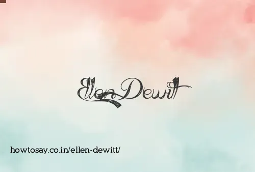 Ellen Dewitt