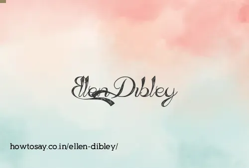 Ellen Dibley