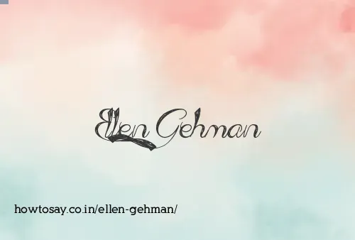Ellen Gehman