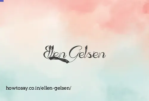 Ellen Gelsen