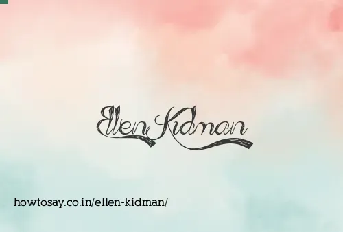 Ellen Kidman