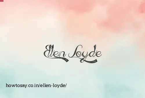 Ellen Loyde