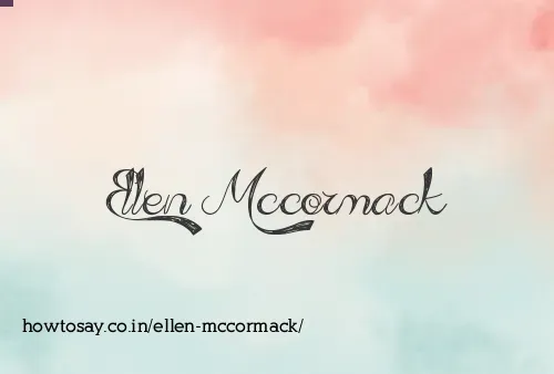 Ellen Mccormack