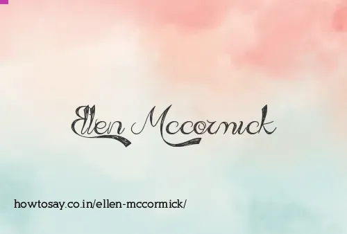 Ellen Mccormick