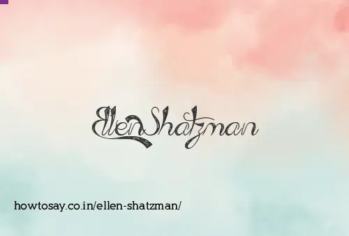 Ellen Shatzman