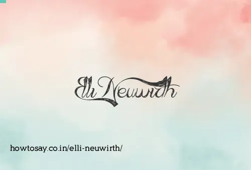 Elli Neuwirth