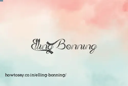 Elling Bonning