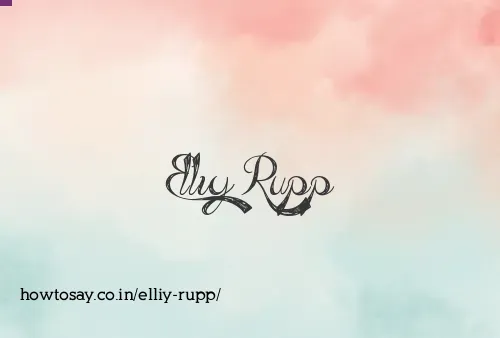 Elliy Rupp