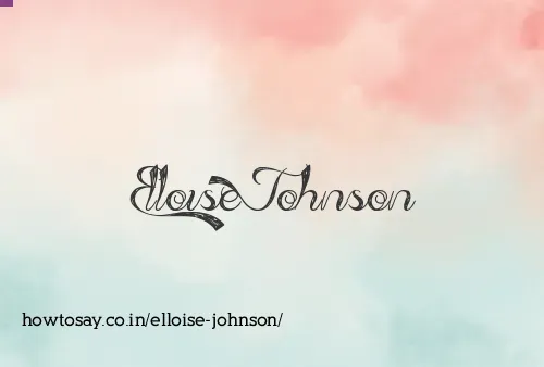 Elloise Johnson