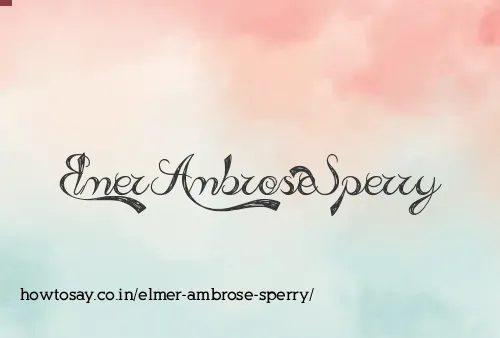 Elmer Ambrose Sperry