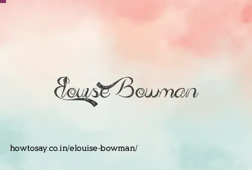 Elouise Bowman