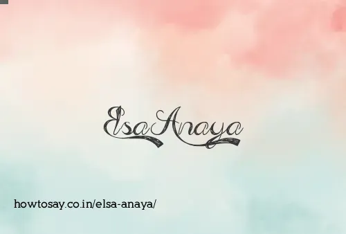 Elsa Anaya