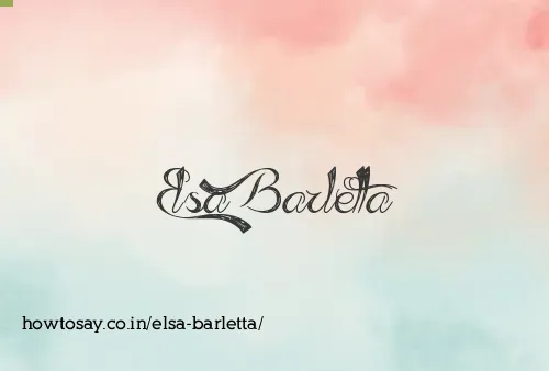 Elsa Barletta
