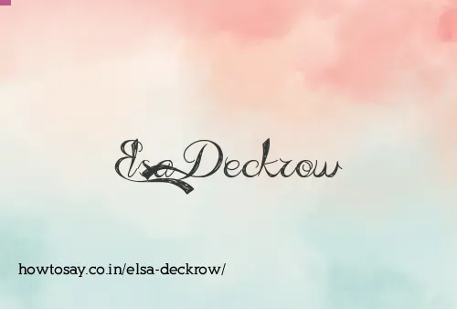 Elsa Deckrow