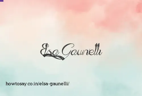 Elsa Gaunelli