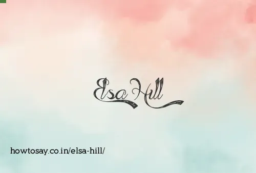 Elsa Hill