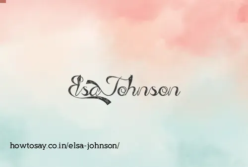 Elsa Johnson