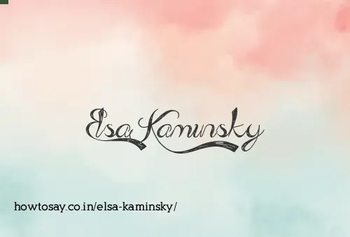 Elsa Kaminsky
