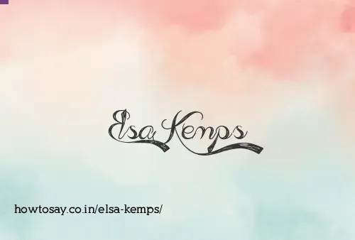 Elsa Kemps