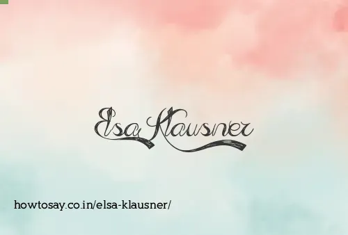 Elsa Klausner